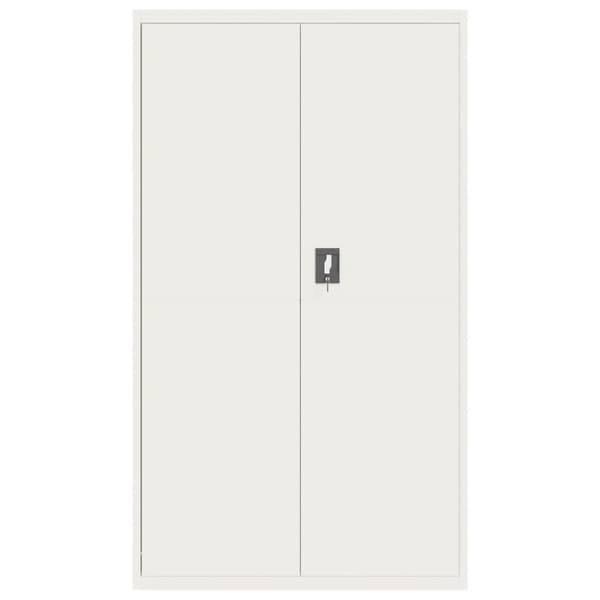 vidaXL Arkivskap hvit 105x40x180 cm stål