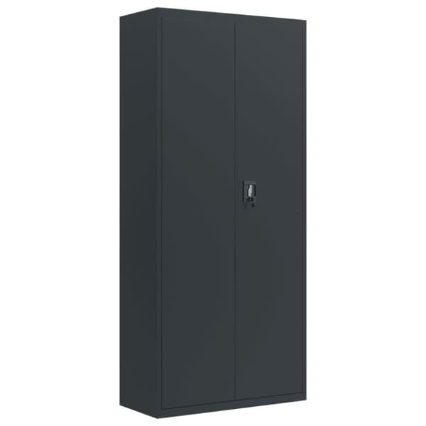 vidaXL Arkivskap antrasitt 90x40x200 cm stål