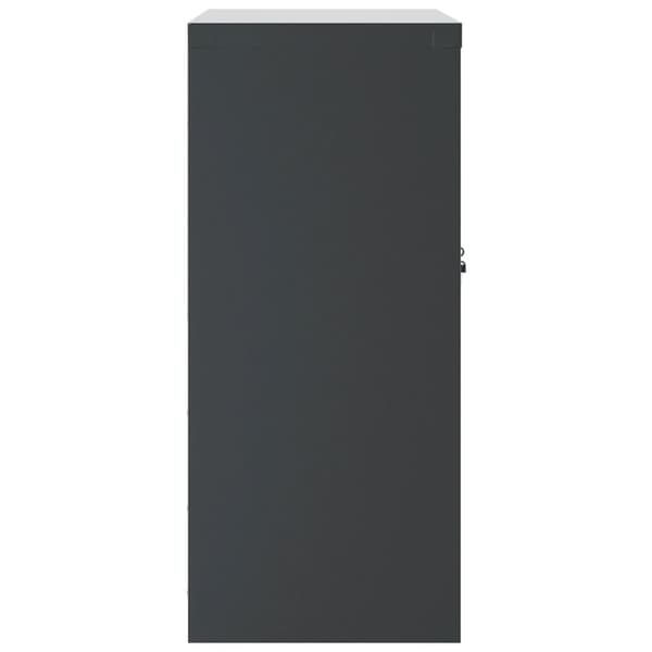 vidaXL Arkistokaappi antrasiitti 79x40x90 cm teräs