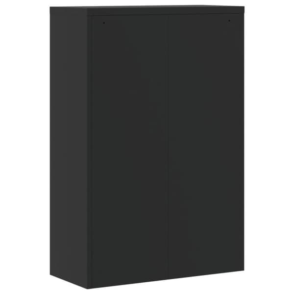 vidaXL Arkistokaappi musta 90x40x140 cm teräs