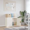 Miniatyrbilde 2 av 11: vidaXL Arkivskap hvit 90x40x70 cm stål