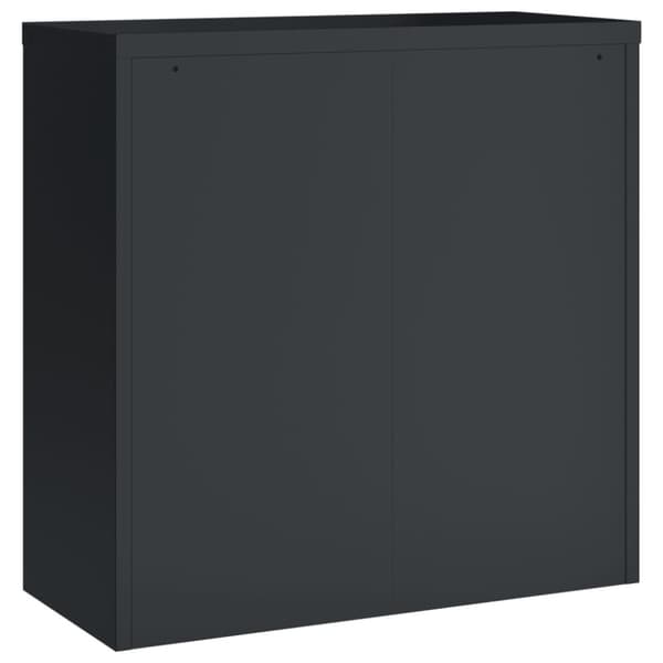 vidaXL Dokumentskåp antracit 90x40x90 cm stål