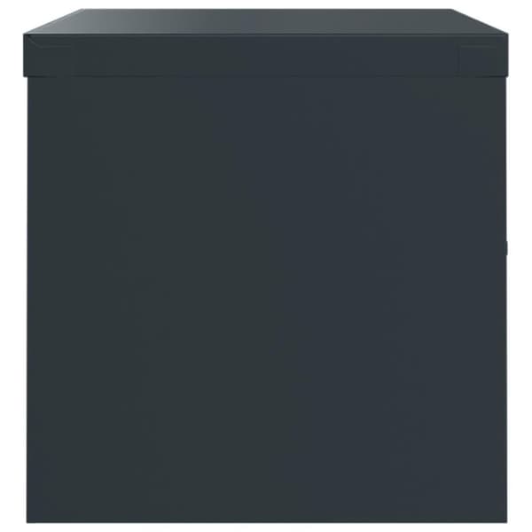 vidaXL Arkistokaappi antrasiitti 90x40x40 cm teräs