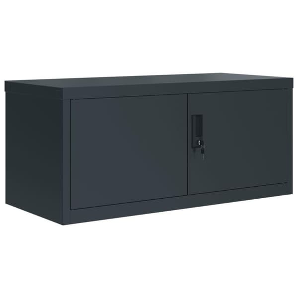 vidaXL Arkivskap antrasitt 90x40x40 cm stål