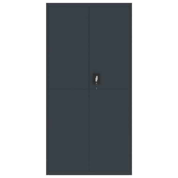 vidaXL arkivskab 90x40x180 cm stål antracitgrå