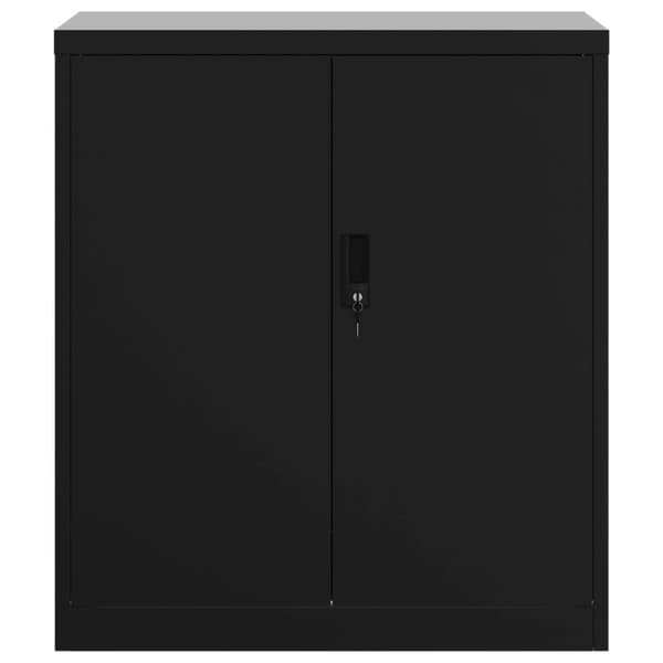 vidaXL Arkivskap svart 79x40x90 cm stål