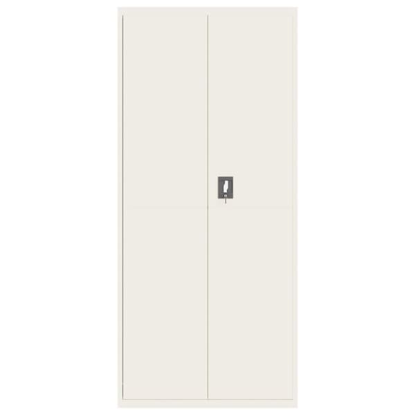 vidaXL Dokumentskåp vit 90x40x200 cm stål