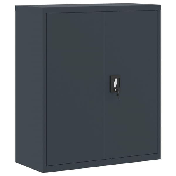 vidaXL arkivskab 90x40x105 cm stål antracitgrå