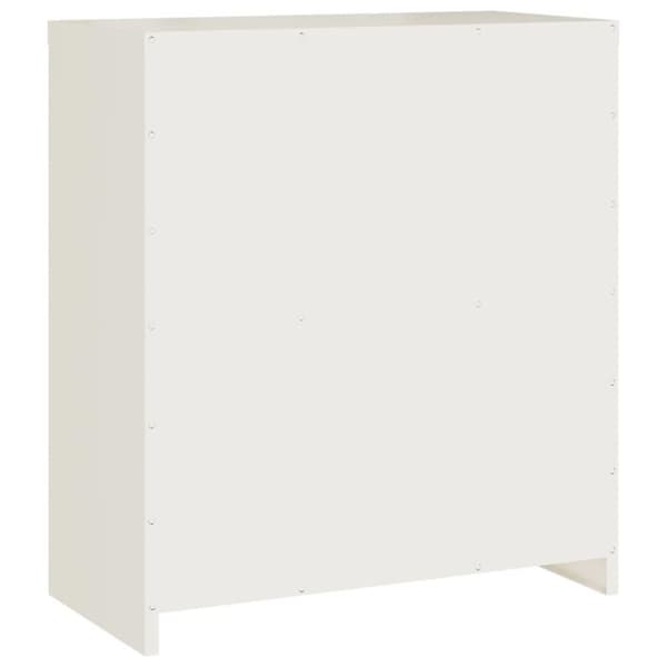 vidaXL Arkivskap hvit 79x40x90 cm stål