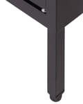Miniatyrbillede 9 af 9: Skænk Hvid Stål Glas Lav Metal Kommode med Justerbare Hylder Industrielt Opbevaring Dupper Kabelstyring TV Bord Kontor Møbel Design
