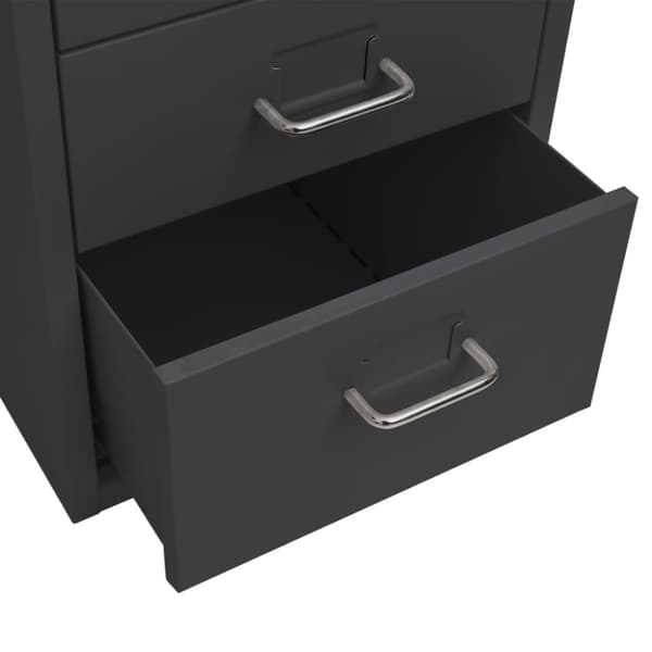 vidaXL mobilt arkivskab 28x41x69 cm metal antracitgrå - Arkivskabe