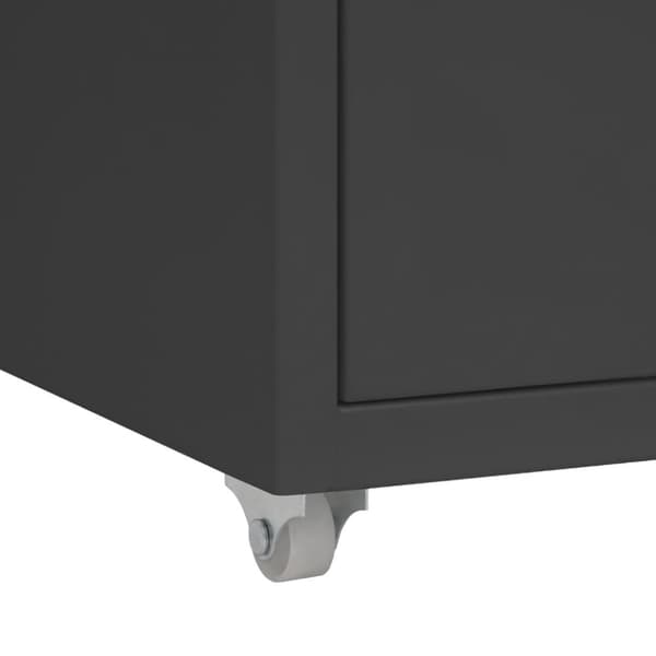 vidaXL mobilt arkivskab 28x41x69 cm metal antracitgrå -  Arkivskabe