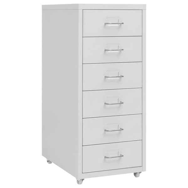 vidaXL mobilt arkivskab 28x41x69 cm metal grå - Arkivskabe