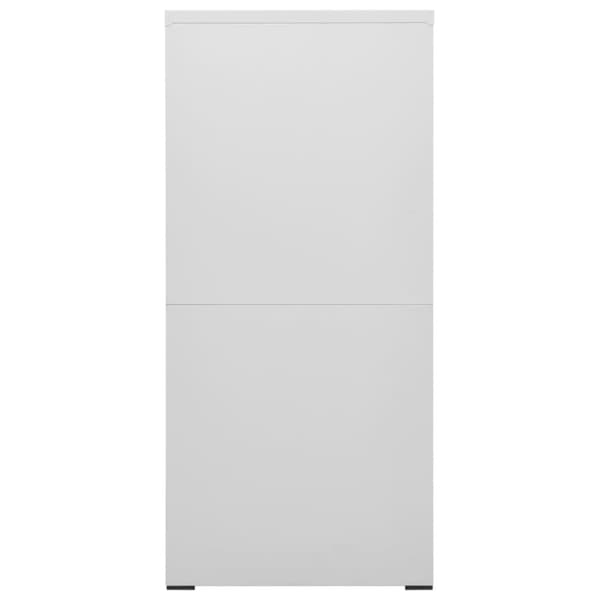 vidaXL Arkistokaappi vaaleanharmaa 46x62x133 cm teräs -  Arkistokaapit