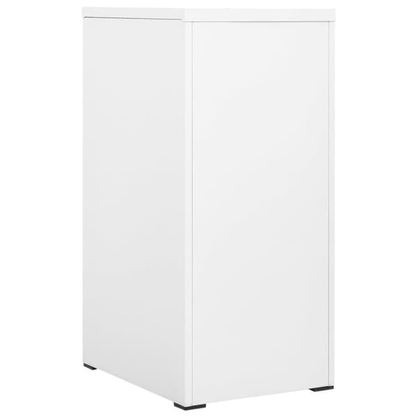 vidaXL Dokumentskåp vit 46x62x102,5 cm stål -  Arkivskåp
