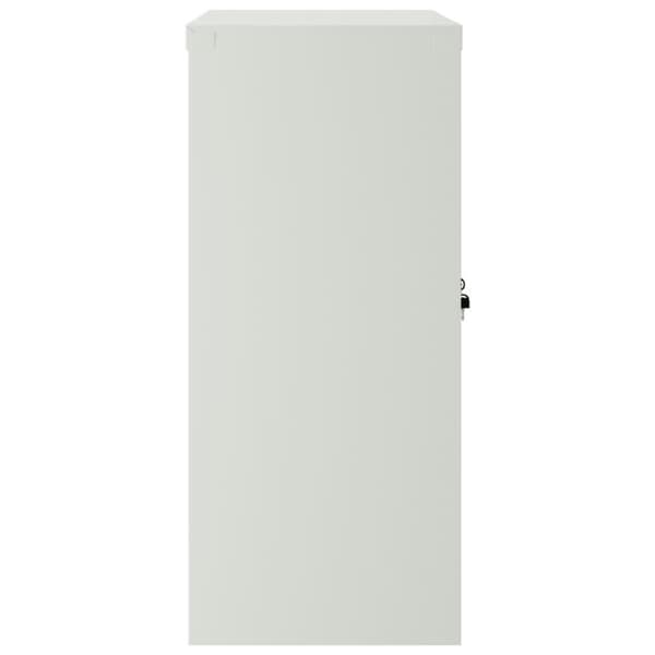 vidaXL Toimistokaappi 2 ovella 90 cm harmaa metalli -  Arkistokaapit