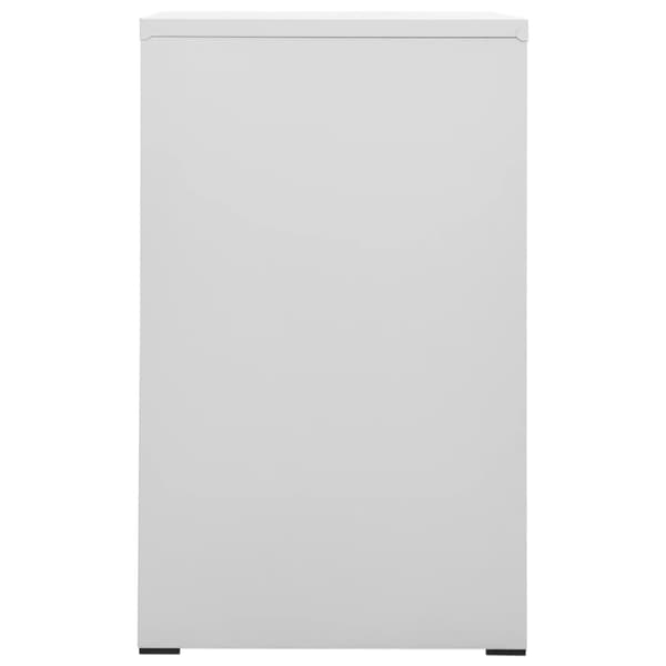 vidaXL arkivskab 46x62x102,5 cm stål lysegrå -  Arkivskabe