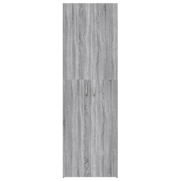 vidaXL Kontorsskåp grå sonoma 60x32x190 cm konstruerat trä - Arkivskåp