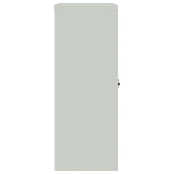 vidaXL Dokumentskåp ljusgrå 90x40x105 cm stål - Arkivskåp