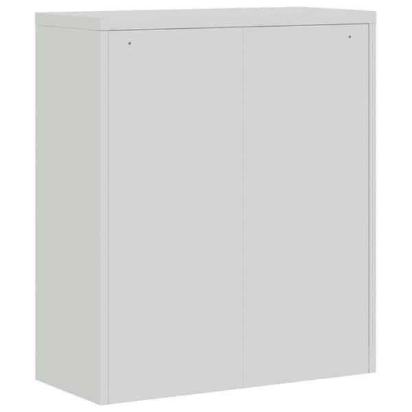 vidaXL Dokumentskåp ljusgrå 90x40x105 cm stål - Arkivskåp