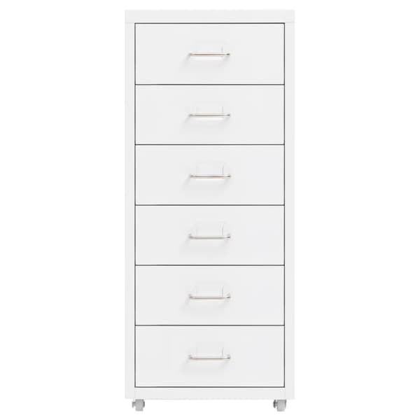 The Living Store mobilt arkivskab 28x41x69 cm metal hvid - Arkivskabe