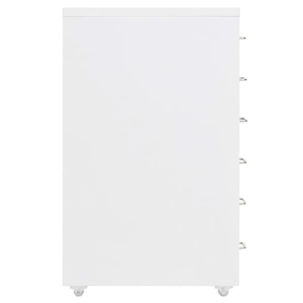 The Living Store mobilt arkivskab 28x41x69 cm metal hvid -  Arkivskabe