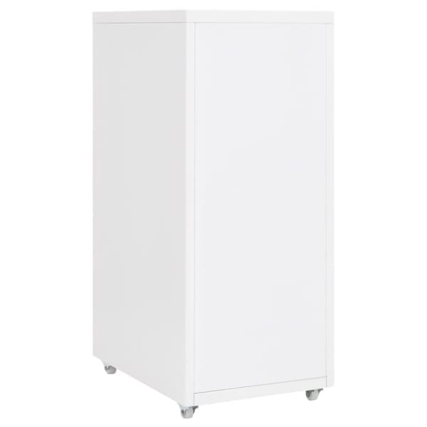 The Living Store mobilt arkivskab 28x41x69 cm metal hvid - Arkivskabe