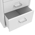 Miniatyrbillede 7 af 9: The Living Store mobilt arkivskab 28x41x69 cm metal grå -  Arkivskabe