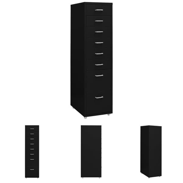 The Living Store Hurts Svart 20x41x109 cm metall -  Arkivskåp