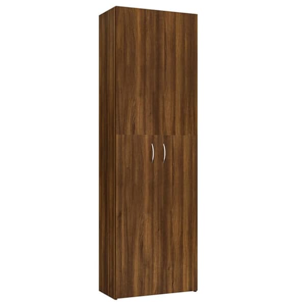 Arkistokaapit - Living Toimistokaappi ruskea tammi 60x32x190 cm tekninen puu