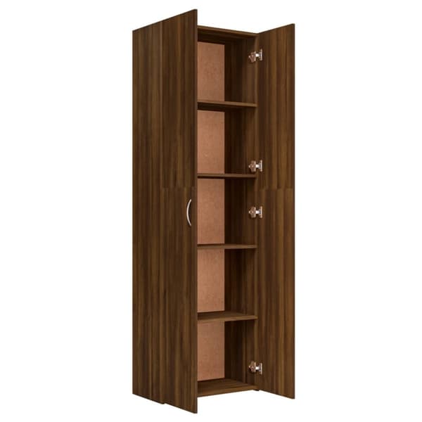 Arkistokaapit - Living Toimistokaappi ruskea tammi 60x32x190 cm tekninen puu