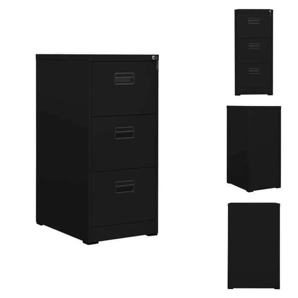 Arkivskabe - Living arkivskab 46x62x102,5 cm stål sort