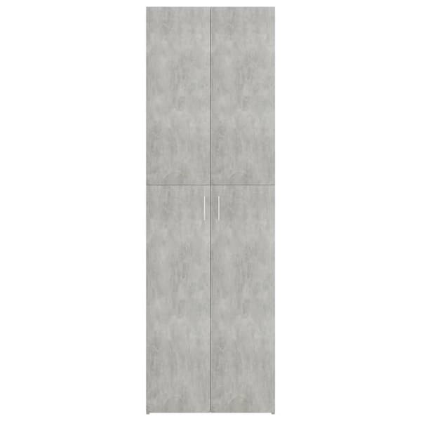 Toimistokaappi betoninharmaa 60x32x190 cm tekninen puu - Toimistokaappi - Toimistokaapit - Home & Living