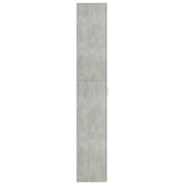 Toimistokaappi betoninharmaa 60x32x190 cm tekninen puu - Toimistokaappi - Toimistokaapit - Home & Living