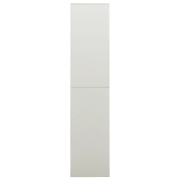 Skab med lås 90x40x180 cm stål lysegrå - Skab - Skabe - Home & Living