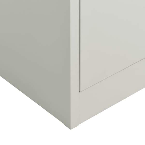 Skab med lås 90x40x180 cm stål lysegrå - Skab - Skabe - Home & Living