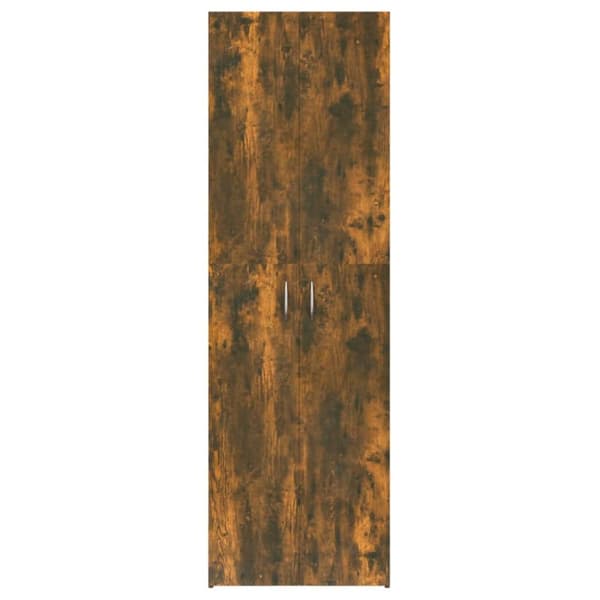 Kontorskab 60x32x190 cm konstrueret træ røget egetræ - Kontorskab - Kontorskabe - Home & Living
