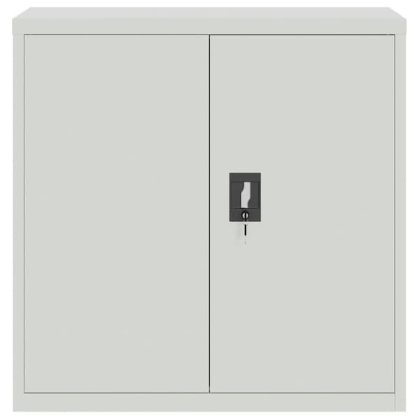 Toimistokaappi 2 ovella 90 cm harmaa metalli - Toimistokaappi - Toimistokaapit - Home & Living