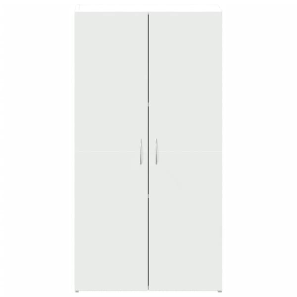 vidaXL Dokumentskåp vit 60x32x115 cm konstruerat trä