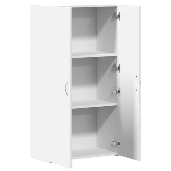 vidaXL Dokumentskåp vit 60x32x115 cm konstruerat trä
