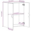Pikkukuva 9 / 11: vidaXL Arkistokaappi betoninharmaa 60x32x77,5 cm tekninen puu