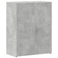 Pikkukuva 1 / 11: vidaXL Arkistokaappi betoninharmaa 60x32x77,5 cm tekninen puu
