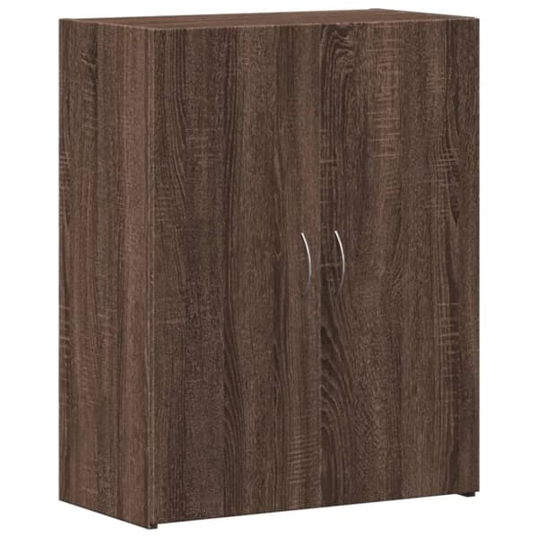vidaXL Arkivskap brun eik 60x32x77,5 cm konstruert tre