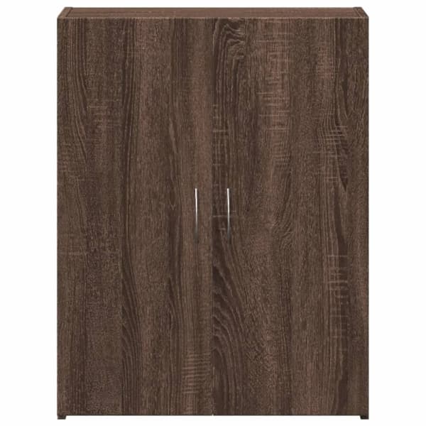 vidaXL arkivskab 60x32x77,5 cm konstrueret træ brun egetræ
