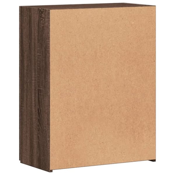 vidaXL arkivskab 60x32x77,5 cm konstrueret træ brun egetræ