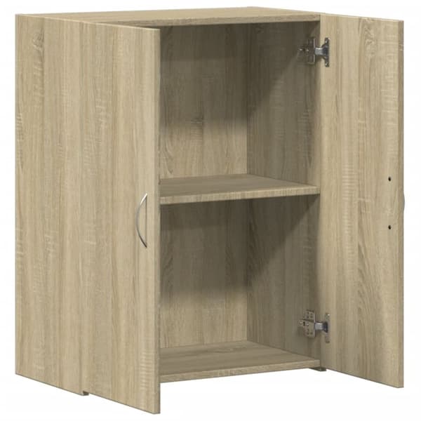 vidaXL Arkivskap sonoma eik 60x32x77,5 cm konstruert tre