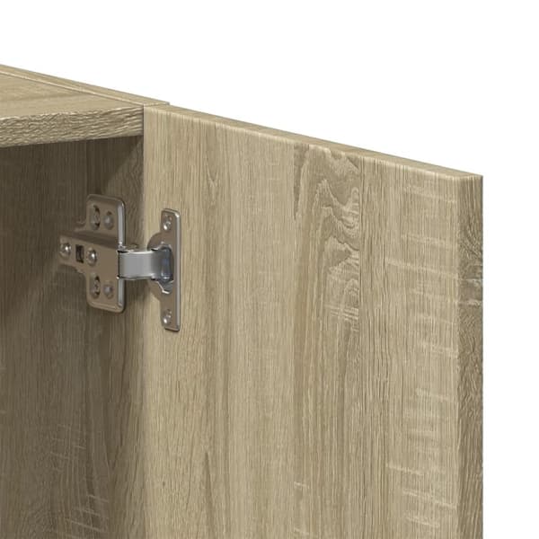 vidaXL Arkivskap sonoma eik 60x32x77,5 cm konstruert tre