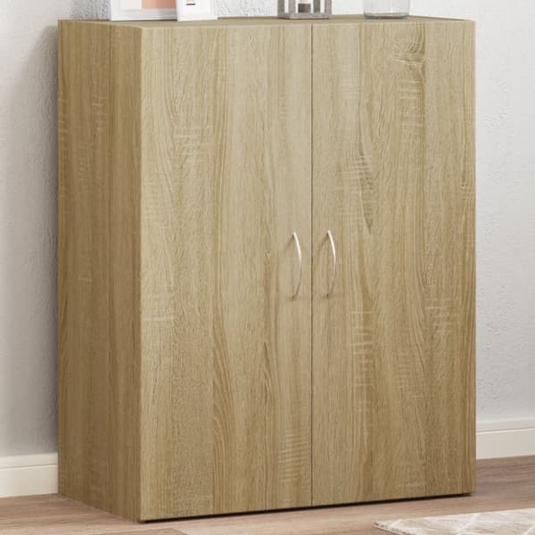vidaXL Arkivskap sonoma eik 60x32x77,5 cm konstruert tre