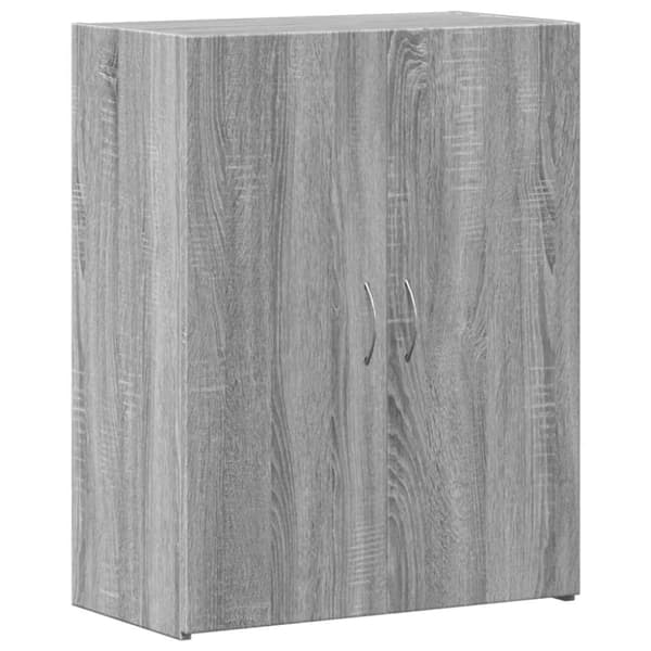 vidaXL Skoskap grå sonoma 60x32x77,5 cm konstruert tre