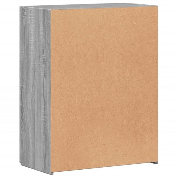 vidaXL Arkistokaappi harmaa Sonoma 60x32x77,5 cm tekninen puu